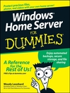 Windows Home Server For Dummies (eBook)